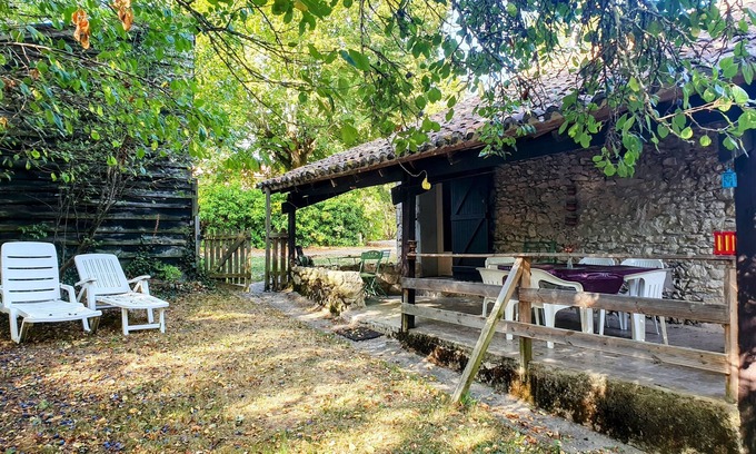 Tournon-d'Agenais Cabaña | Repaire Familial Nature, Piscine, spa ~tournonzen