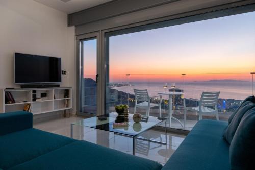 Petaloudes Apartamento | Rhodes Skyline Suite with In Door Jacuzzi Sea View