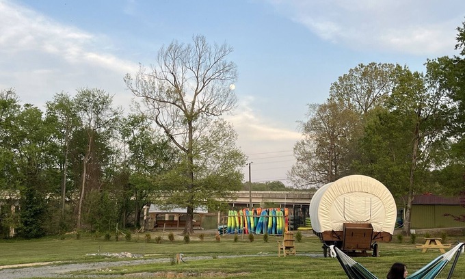 Lillington Casa | River-Front Wagon Glamping- The Dogwood