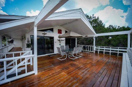 Wimberley Casa | Riverfront Cabin with Spacious Interior, Large Deck and Views in Texas