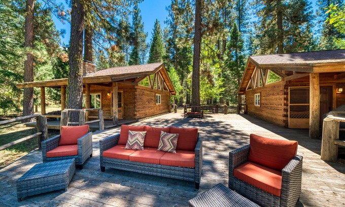 Sloat Casa | Riverfront, dog-friendly, side-by-side cabins on 200 acres with fishing ponds