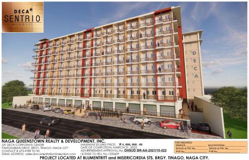 Naga Apartamento | Riverside 2 Bedroom 6Beds Near SM Naga, Landers, S&R and Robinson Naga