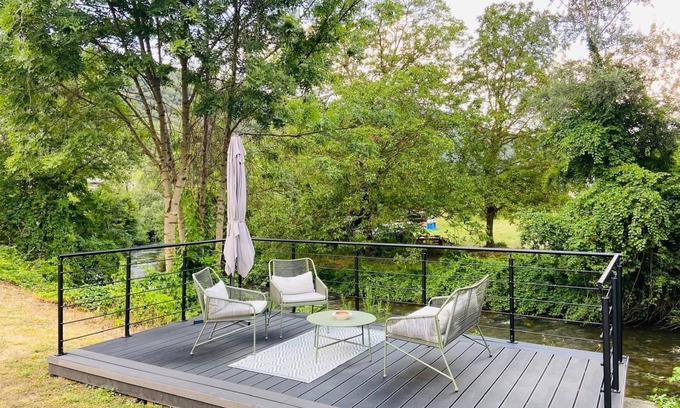 Axat Villa | Riverside villa with stunning views.