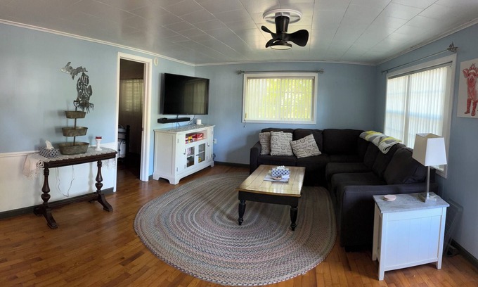 Crystal Casa | Road end access to the beautiful Crystal Lake, Montcalm County, Michigan.