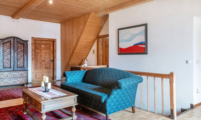 Sarntal Apartamento | Habitación 'Hirschen Aldo' con vistas a la montaña, terraza compartida y Wi-Fi