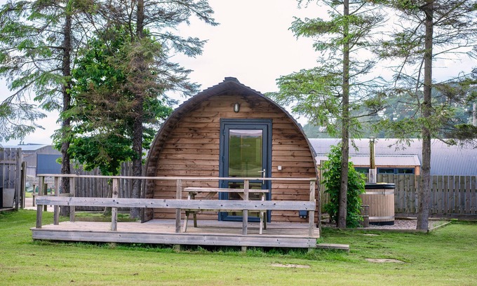 Forres Cabina | Grande-Hot Tub-Cabaña-Baño privado con ducha
