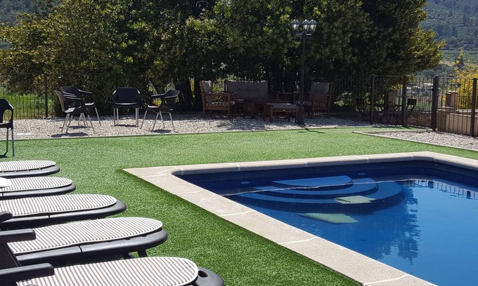 Banyeres de Mariola Apartamento | Casa rural 3 con piscina y jardín con barbacoas