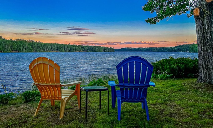 Palermo Casa | Rustic dog-friendly waterfront home with screened porch, dock, firepit, 2 kayaks