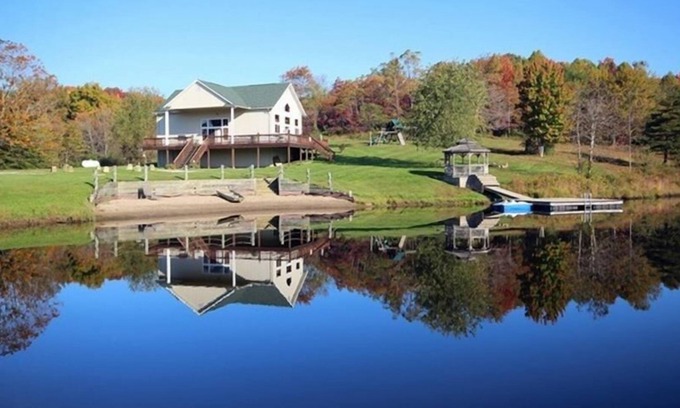 Logan Cabina | Rústico Lakefront Lodge en las colinas de Hocking