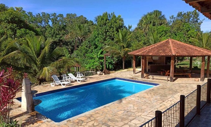 Hidrolandia Casa | Sítio Recanto da Paz with heated pool