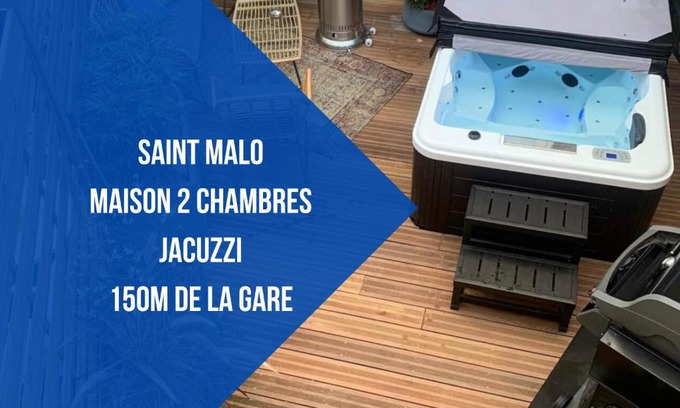 Rocabey - Alsace - Gare Casa | Saint Malo - Jolie Maison avec Jacuzzi 150m gare