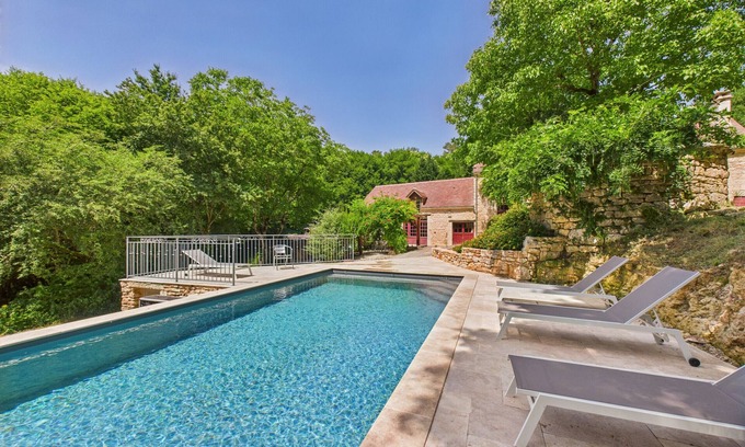 Salignac-Eyvignes Chalet De Esquí | Salignac-Eyvigues, casa para 7 con piscina