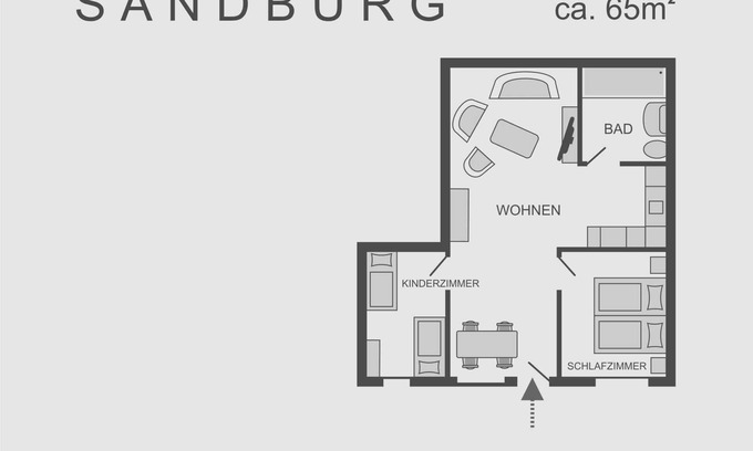 Monkebude Apartamento | Sandburg - Landhaus Mönkebude