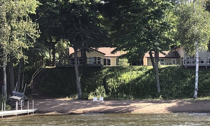 Brainerd Casa | Sandy Beach on Gull Lake Chain