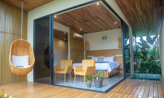 Aguas termales de Arenal Condominio | Scenic 1-bedroom Villa with private Hot Tub, AC, and WiFi