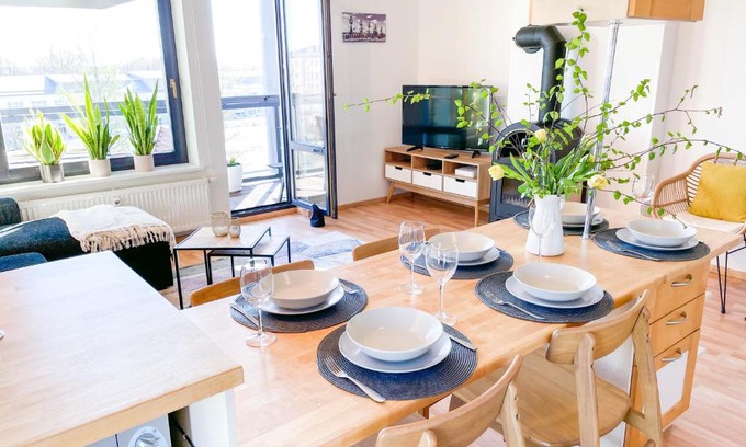 Beach Area Apartamento | Sea and city view apartment with sauna and balcony