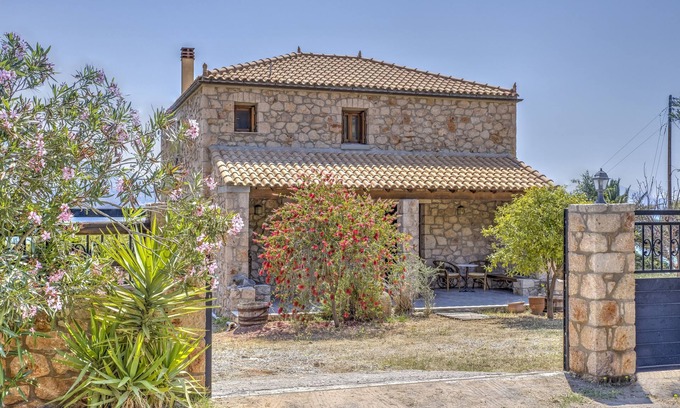 Plitra Villa | Sea Front Stone Villa near Monemvasia