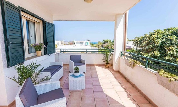 Pantanagianni-pezze Morelli Apartamento | Apartamento frente al mar en Puglia - vivir la agradable brisa desde el patio