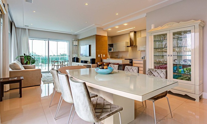Santinho Apartamento | Sea View | Large Balcony with BBQ Grill #CSA01D