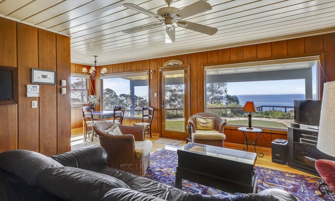 Aptos Casa | Seacliff Rose on Bluff: Oceanfront Retreat, Panoramic Views, Pet-Friendly