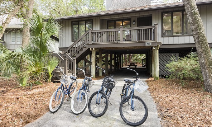 West Beach Cabaña | Privilegios del Resort. 3 dormitorios Cottage Golf, piscinas, parques acuáticos, gimnasio, 4 bicicletas