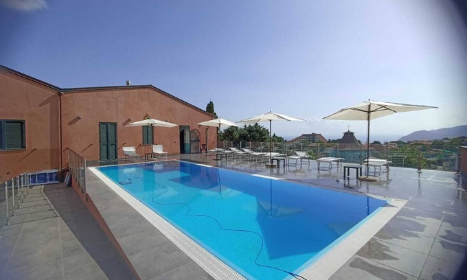 Patti Apartamento | Seaside Residence with Aeolian Islands View – Pool, Gym & WiFi – Apt LIPARI