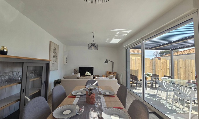 Le Cormier Casa | Casa de vacaciones cerca de la playa con 3 habitaciones, terraza y BBQ, en La Plaine-sur-Mer