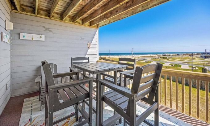 Rodanthe Casa | Semi-Oceanfront Condo w/ Private Balcony, Resort Pool, Elevator, Beach Access