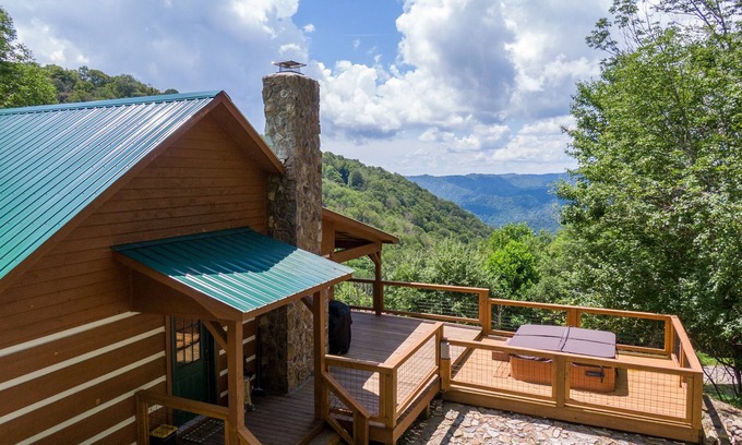 Zionville Cabina | Silverleaf: vista de 30 millas, bañera de hidromasaje, que admite mascotas Cerca de ASU.