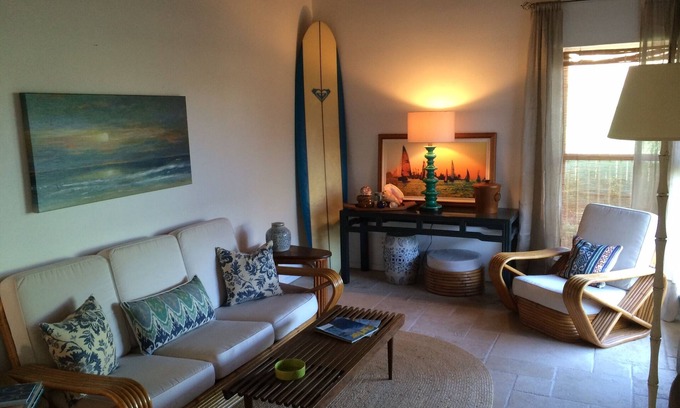 Silver Strand Casa | Skip To the Beach!!, Sunny and Bright, Sunset Magazine Styling, new Gas fire-pit