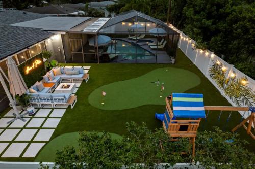 Seminole Casa | Slashin' Staycation Pool Putt Putt Kids Playground