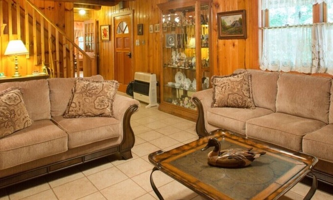 Mountain Home Cabina | Ardilla Blanca Log Cabin Asheville-Hendersonville, Carolina del Norte