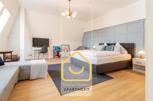 Crimmitschau Apartamento | Smiles Homes Appartement 52m2 im Hotel Mauritius - Privatparkplatz kostenfrei, Frühstück buchbar, direkt im Zentrum