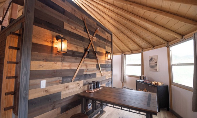 Centennial Casa | Snowy Range Yurt Cabins - Orange Yurt