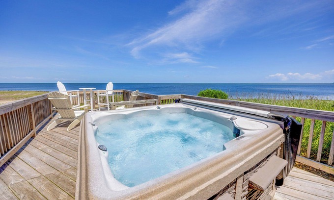 Frisco Casa | Deriva a Soundfront Paradise, Frisco. Renovaciones 2019, nueva bañera de hidromasaje, deportes de viento