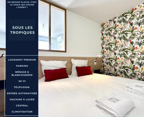 Mont-de-Marsan Apartamento | Sous Les Tropiques - Clim - Parking - Central
