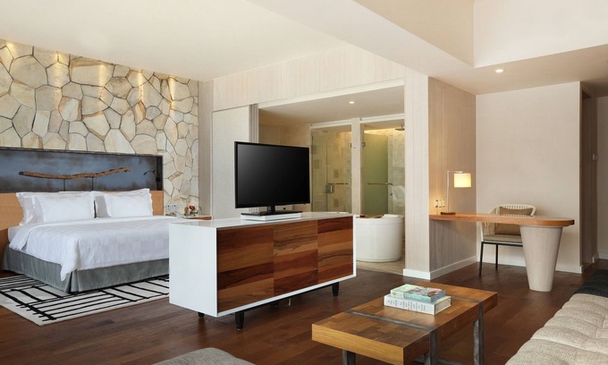 Legian Apartamento | Amplia y moderna suite con artículos gratuitos de minibar (T Sand Suite36)
