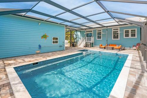 Vilano Beach Casa | Sparkling Blue Pool Home! Walk to Beach, Publix