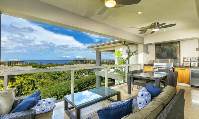 Wailea Villa | Espectacular villa en la tercera fila de Ho'olei con vista al mar