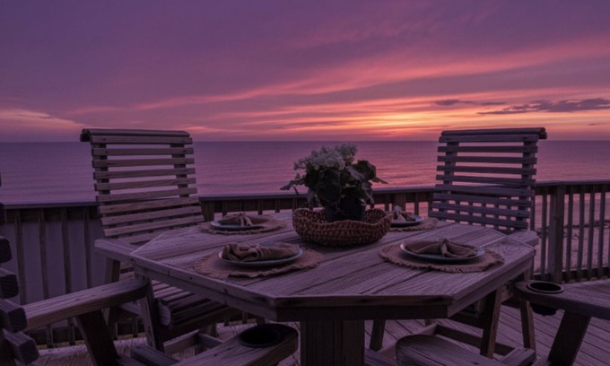 Port Bolivar Casa | Splash Beachfront Home 3 BR, 3 BTH, Cocina gourmet, cubierta increíble