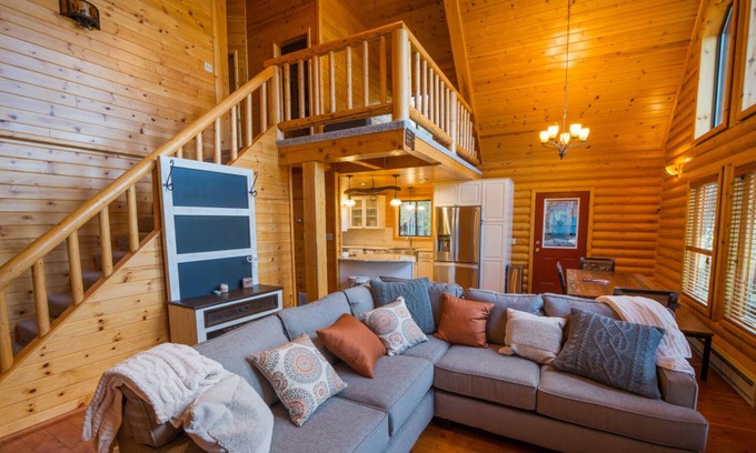 Star Valley Ranch Casa | Star Valley Ranch Log Cabin en el campo de golf