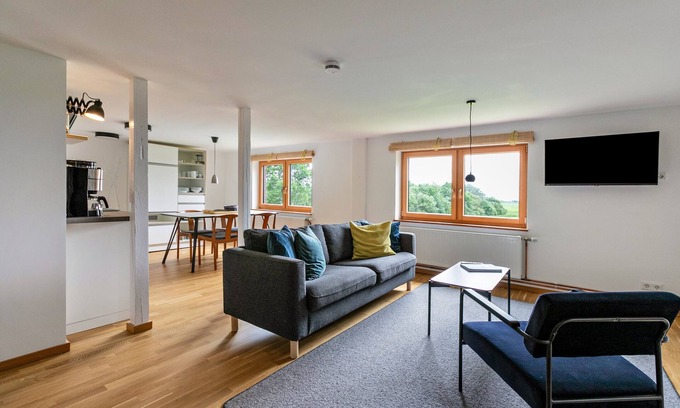 Pellworm Apartamento | Apartamento 'Stille Des Nordens' con terraza compartida, jardín compartido y Wi-Fi