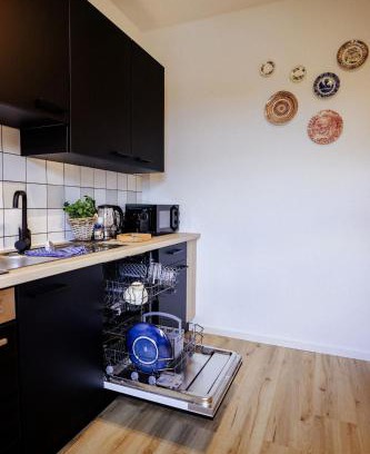 Weissenfels Apartamento | Stilvolle Unterkunft für 4, WLAN - Küche, salt apartments