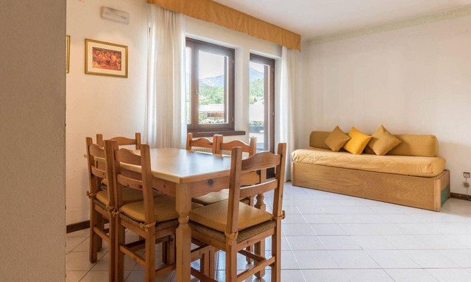 Ponte Arche Apartamento | Studio Apartment Residence Comano Quadrifoglio 1 with Mountain View, Wi-Fi & Terrace; Parking Available, Pets Allowed