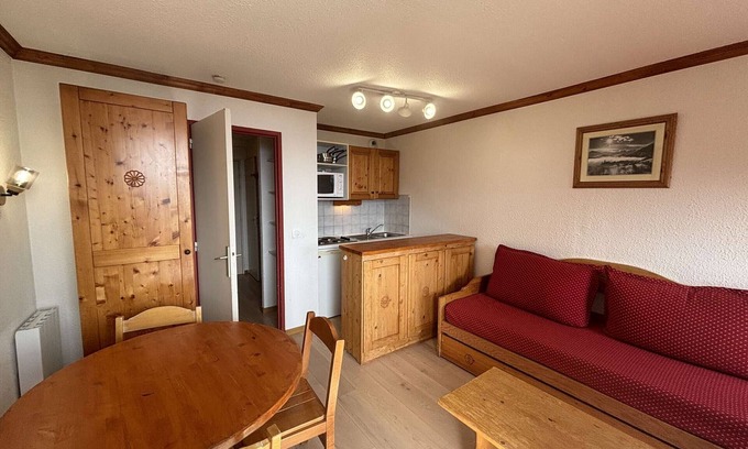 Eclose-Ouest Apartamento | Estudio cabina 4 pers. en L'Alpe d'Huez con balcón