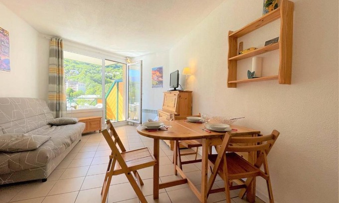 Briancon Apartamento | Studio Cabine à Briançon, 27m², Balcon Sud, Vue Panoramique, Proche Commerces et Télécabine - FR-1-330C-133