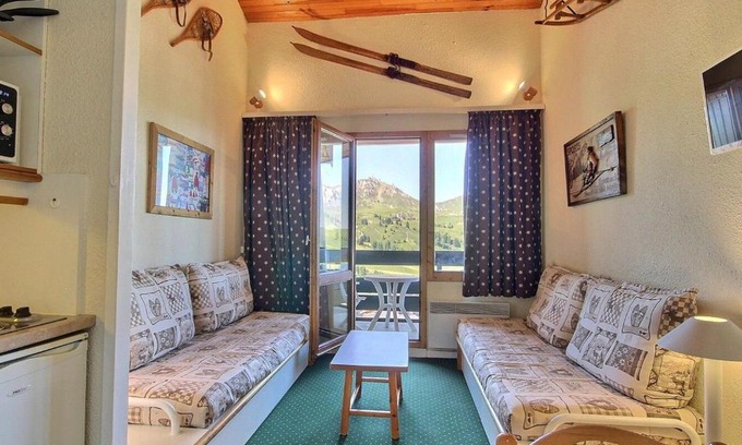 Belle Plagne Apartamento | Studio-cabine équipé au pied des pistes à Belle Plagne - FR-1-455-221