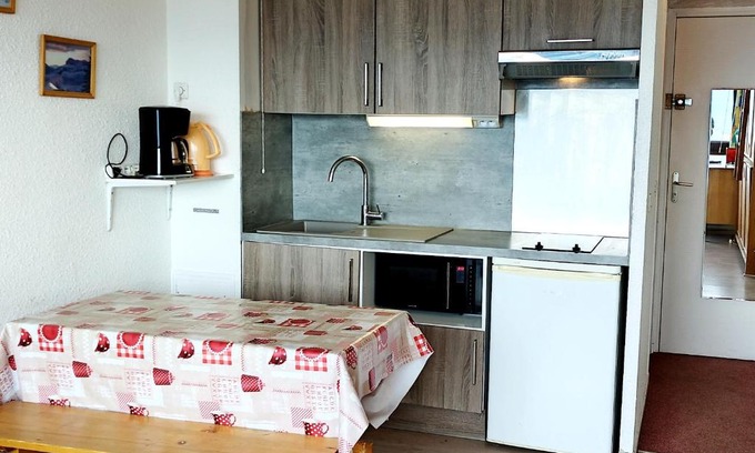 Prapoutel Apartamento | Studio centre station, vue vallée, animaux admis - FR-1-771-2