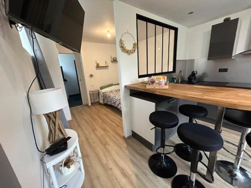Sainte-Savine Apartamento | Studio CF Cosy Proche Gare, Centre Ville et Toutes Commodites