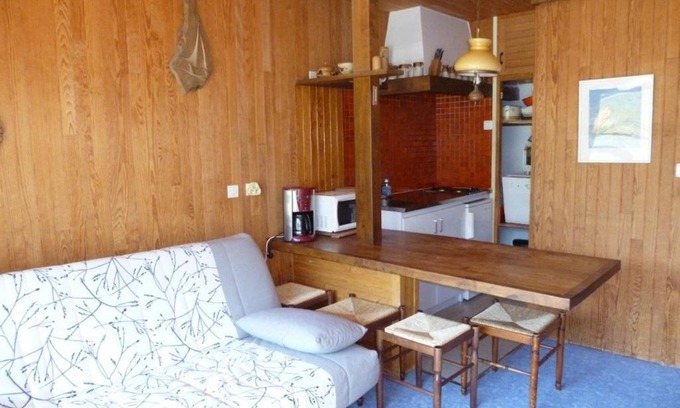 Arette Apartamento | Studio cosy 4 pers, accès direct pistes, balcon, casier à skis - FR-1-602-15